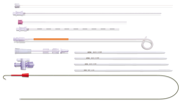Set para nefrostomia con catéter pigtail