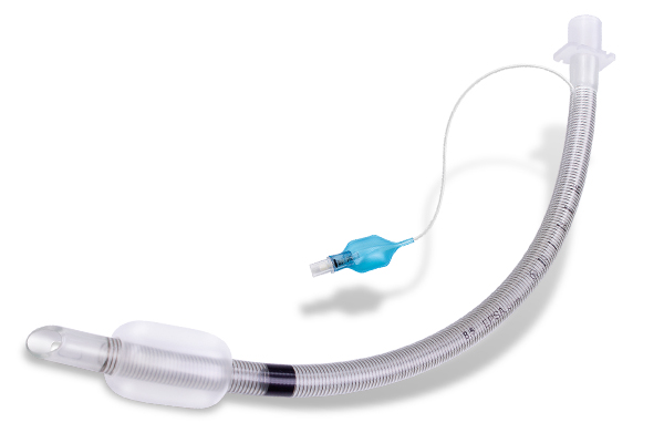 Tubo endotraqueal armflex curvo, con balón