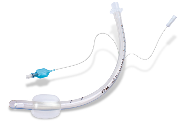 Tubo endotraqueal con balón y vía de instilación