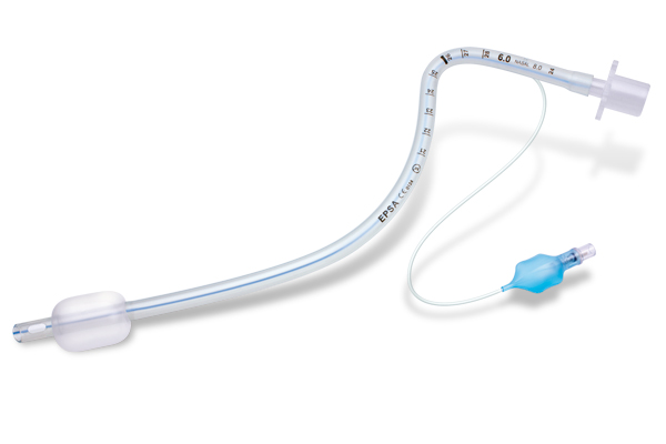 Tubo endotraqueal angulado nasal, con balón