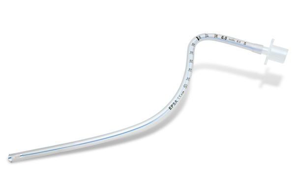 Tubo endotraqueal angulado nasal, sin balón