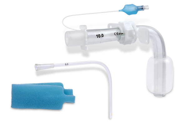 Canula para traqueostomía cc ajustable, con balón