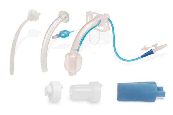 Cánula para traqueostomía cc con balón y vía de aspiración subglótica